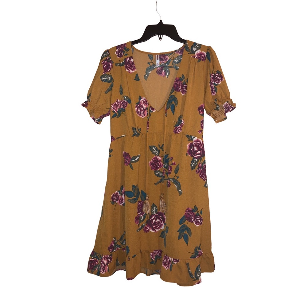 Beautiful yellow floral sundress